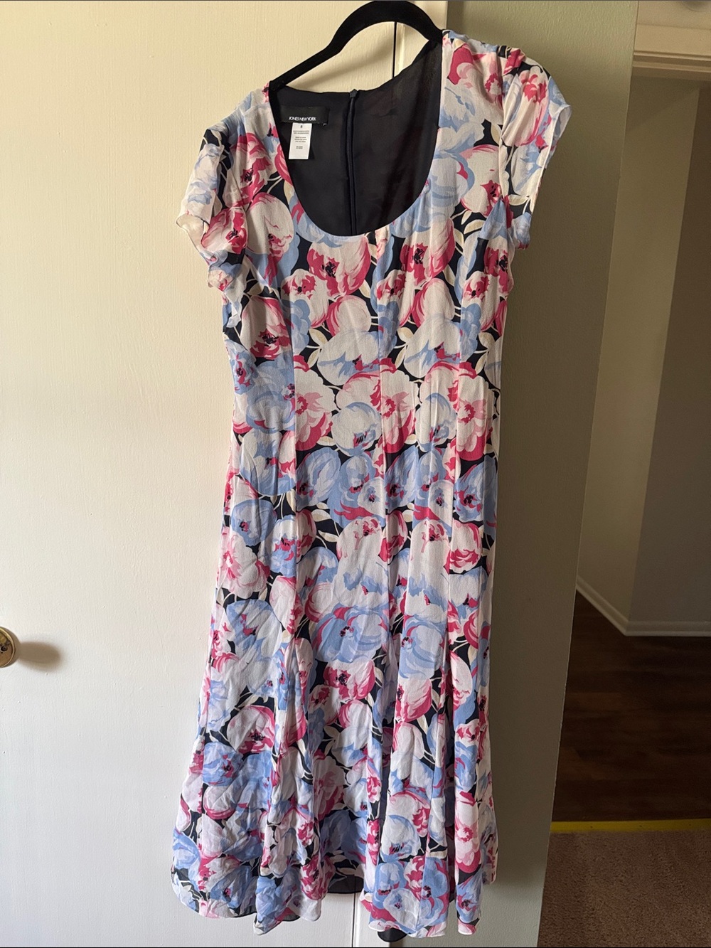 Silk Floral Vintage Dress
